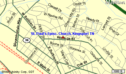 saint-pauls map